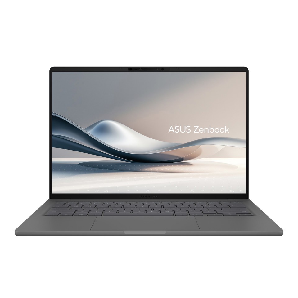 ASUS Zenbook A14 UX3407QA-QD213W Qualcomm Snapdragon X1-26-100 Computer portatile 35,6 cm (14") WUXGA 16 GB LPDDR5x-SDRAM 512 GB SSD Wi-Fi 6E (802.11ax) Windows 11 Home Grigio