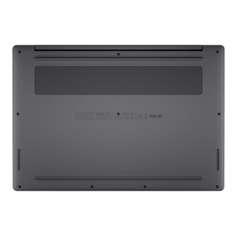 ASUS Zenbook A14 UX3407QA-QD213W Qualcomm Snapdragon X1-26-100 Computer portatile 35,6 cm (14") WUXGA 16 GB LPDDR5x-SDRAM 512 GB SSD Wi-Fi 6E (802.11ax) Windows 11 Home Grigio