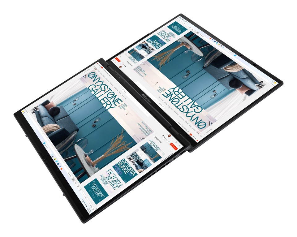 ASUS Zenbook Duo OLED UX8406MA-PZ286W Intel Core Ultra 7 155H Ibrido (2 in 1) 35,6 cm (14") Touch screen 3K 16 GB LPDDR5x-SDRAM 1 TB SSD Wi-Fi 6E (802.11ax) Windows 11 Home Grigio