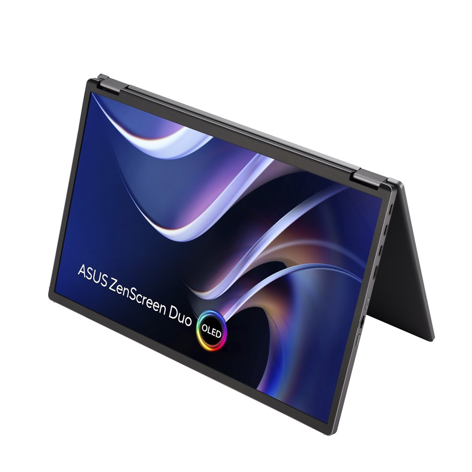 ASUS ZenScreen Duo OLED MQ149CD Monitor PC 35,6 cm (14") 1920 x 1200 Pixel WUXGA Argento