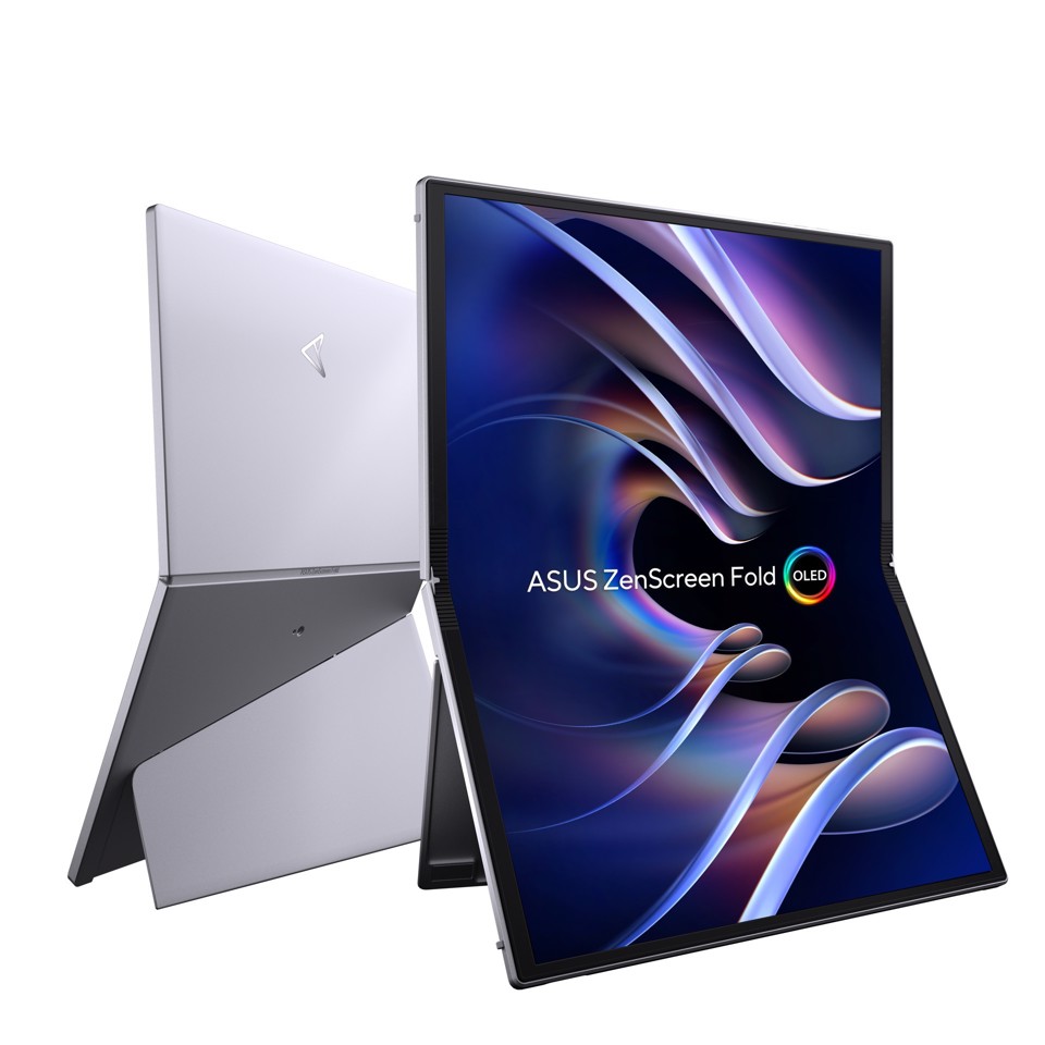 ASUS ZenScreen Fold OLED MQ17QH Monitor PC 43,9 cm (17.3") 2560 x 1920 Pixel Quad HD Argento