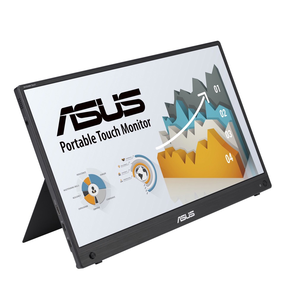 ASUS ZenScreen MB16AHT Monitor PC 39,6 cm (15.6") 1920 x 1080 Pixel Full HD Touch screen Nero