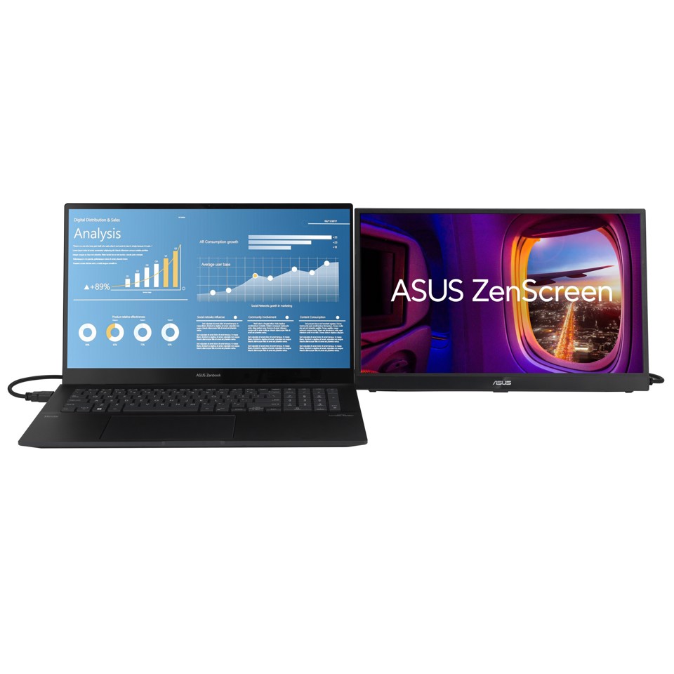 ASUS ZenScreen MB17AHG Monitor PC 43,9 cm (17.3") 1920 x 1080 Pixel Full HD LCD Nero