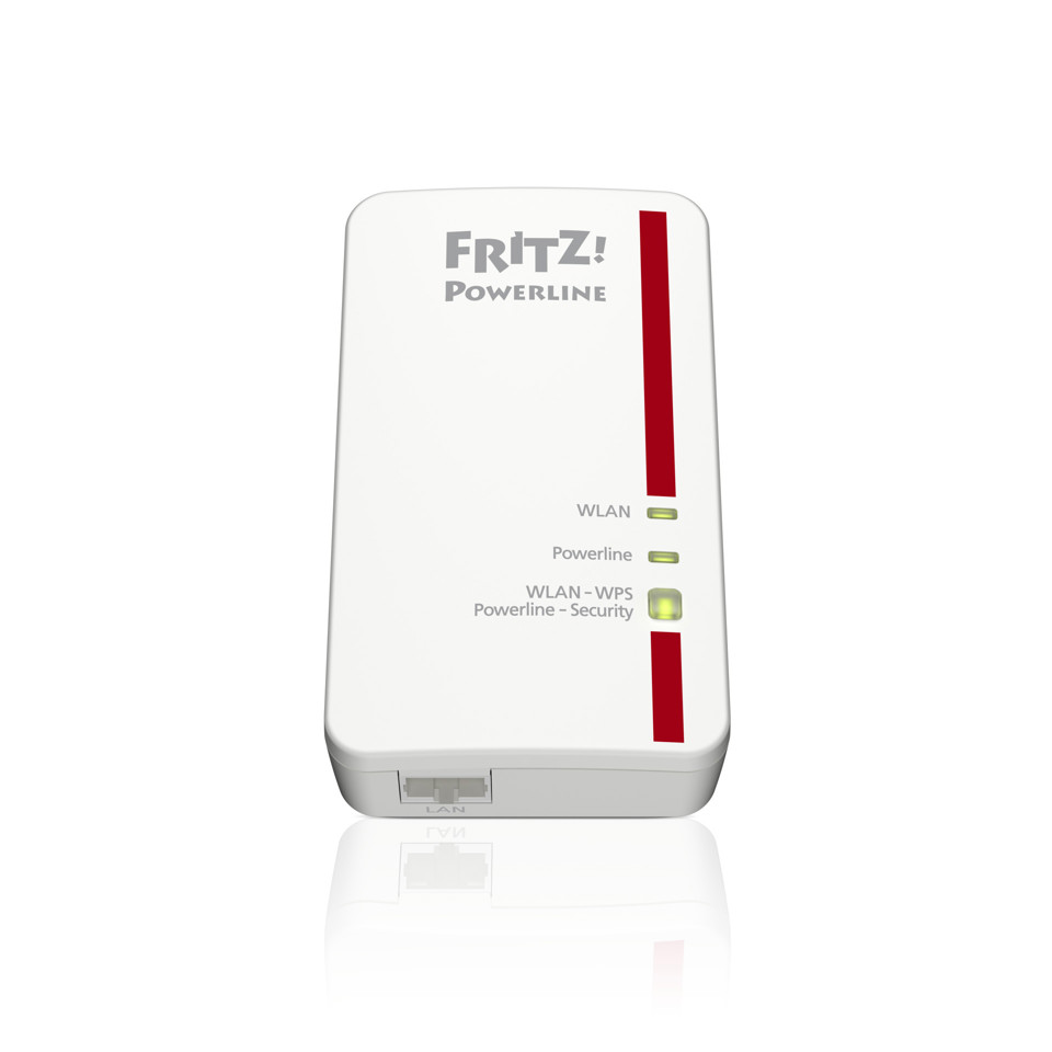 AVM FRITZ!Powerline 1240E WLAN 1200 Mbit/s Collegamento ethernet LAN Wi-Fi Rosso, Bianco 2 pezzo(i)