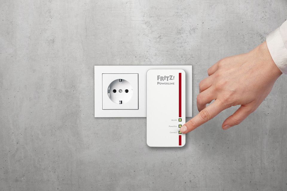 AVM FRITZ!Powerline 1260E WLAN Set International 1200 Mbit/s Collegamento ethernet LAN Wi-Fi Bianco 2 pezzo(i)