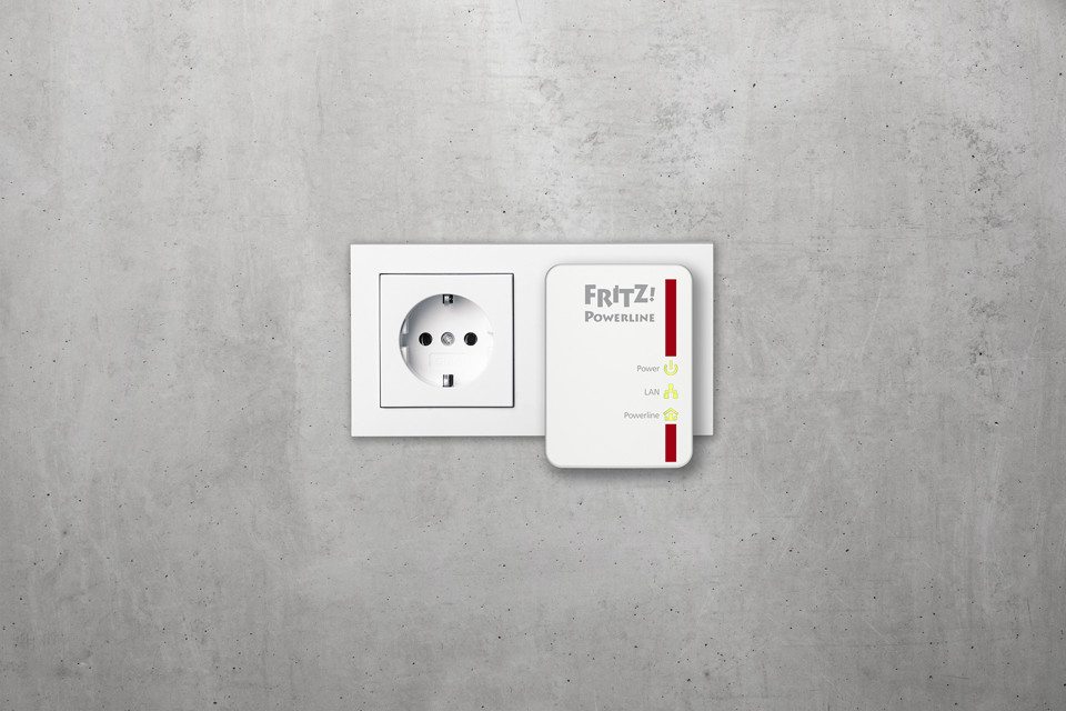 AVM FRITZ!Powerline 510E Set International 500 Mbit/s Collegamento ethernet LAN Bianco 2 pezzo(i)