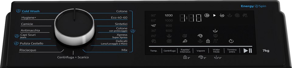 Beko b100 BTLSPIN 76DB IT lavatrice Caricamento dall'alto 7 kg 1200 Giri/min Bianco