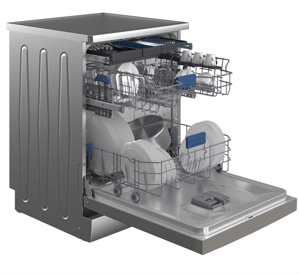 Beko b300 BDFN26550XP: Lavastoviglie a Libera Installazione, Classe B, 60 cm, 15 Coperti