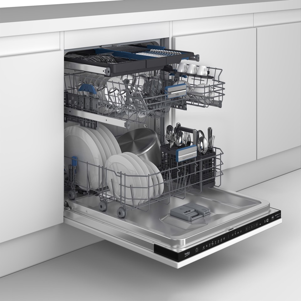 Beko b300 BDIN38561P: Lavastoviglie a Scomparsa Totale Classe A, 60 cm, 15 Coperti