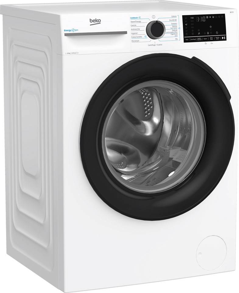 Beko b300 BMW10149DB: Lavatrice 10kg, classe A-30%, 1400giri,VApore