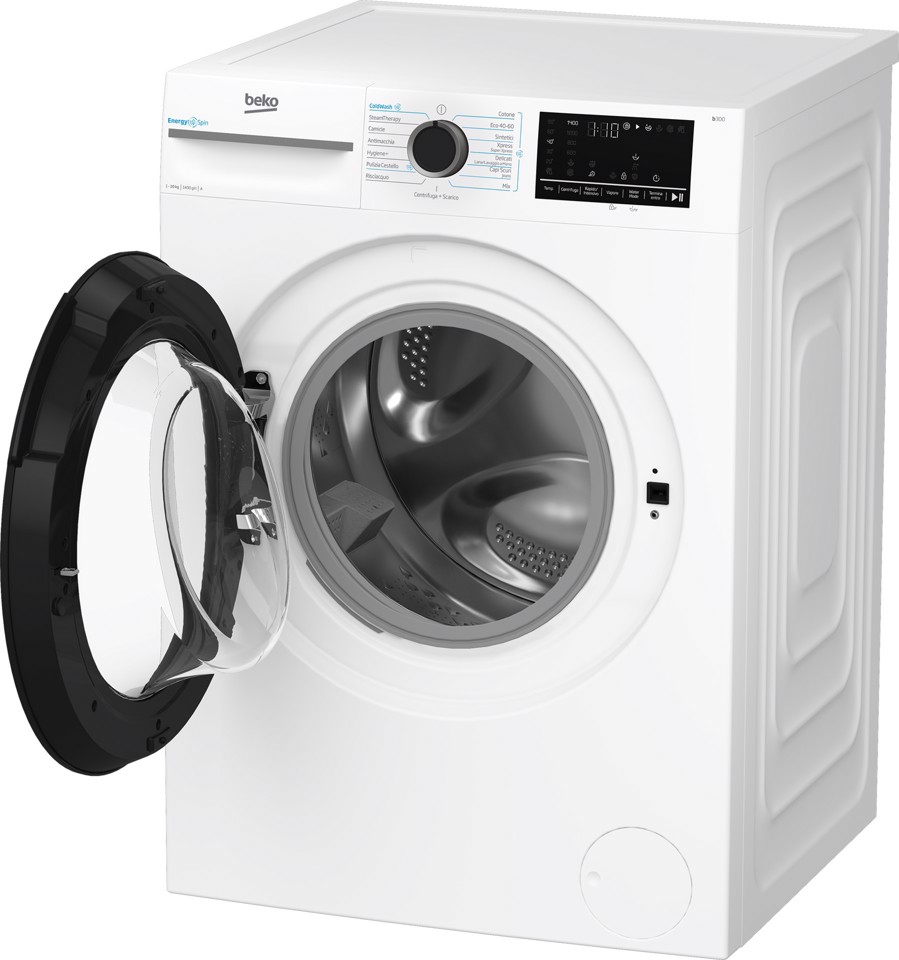 Beko b300 BMW10149DB: Lavatrice 10kg, classe A-30%, 1400giri,VApore