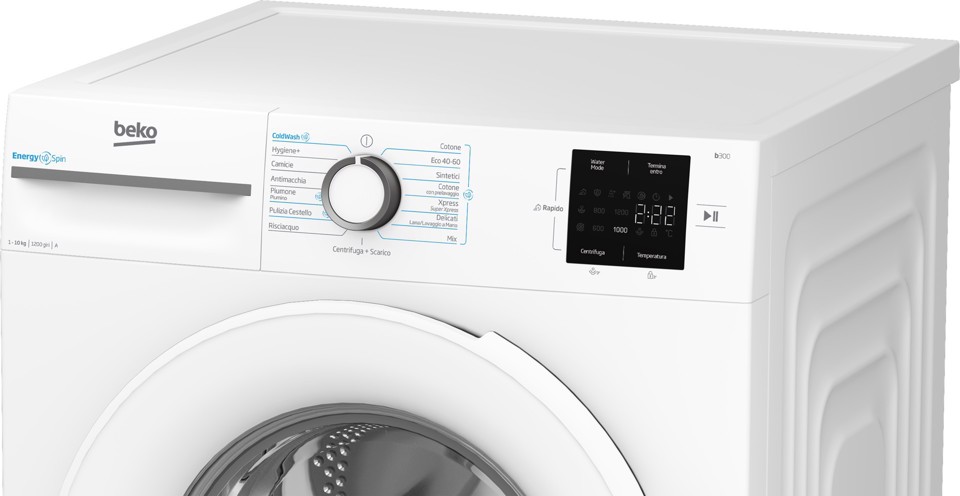 Beko b300 BMWU31021W: Lavatrice EnergySpin 10kg, Classe A, 1200giri
