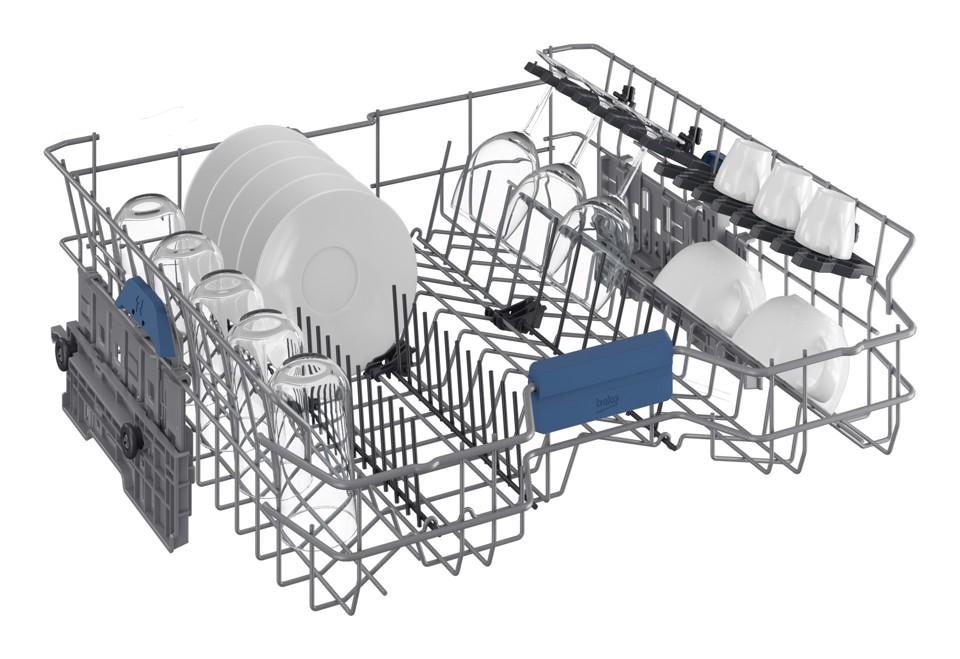 Beko b300 Lavastoviglie a scomparsa totale 60 cm, Classe D, 44dBA, 15 coperti, 6 programmi, Cerniere Sliding