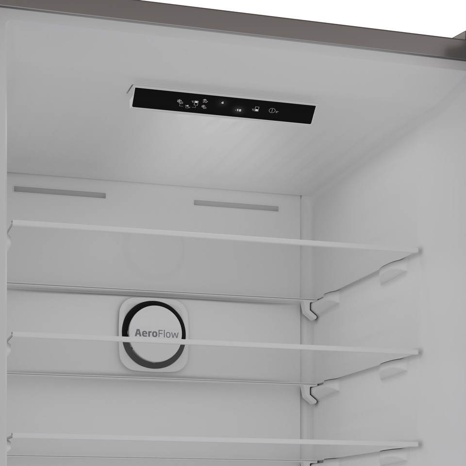 Beko B3RCNE564HDXB frigorifero con congelatore Libera installazione 490 L E Metallico