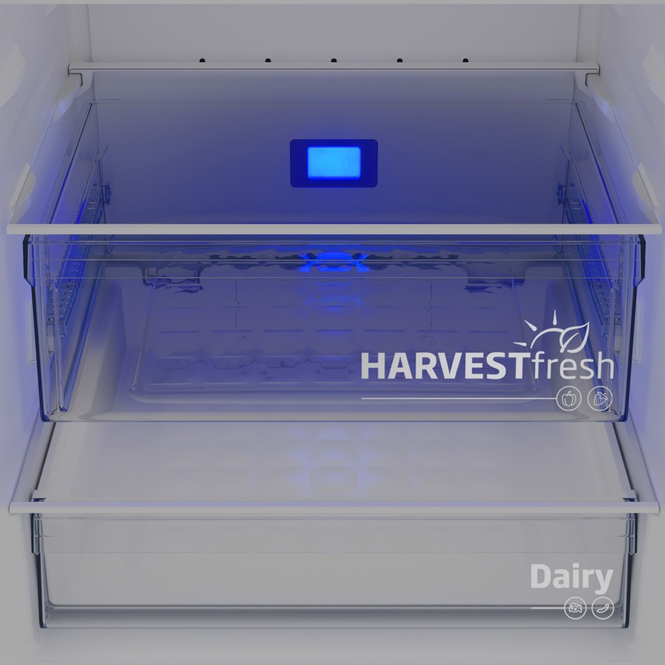 Beko B3RCNE564HDXB frigorifero con congelatore Libera installazione 490 L E Metallico