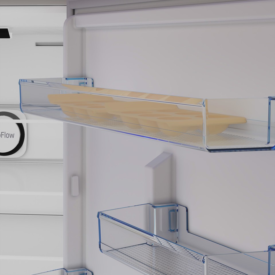 Beko B3RCNE564HDXB frigorifero con congelatore Libera installazione 490 L E Metallico