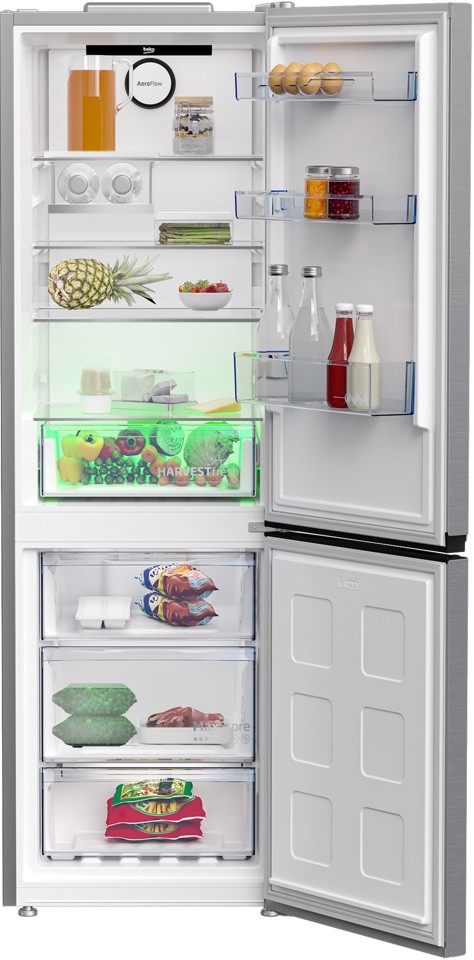 Beko B5RCNE365HXB frigorifero con congelatore Libera installazione 316 L D Metallico