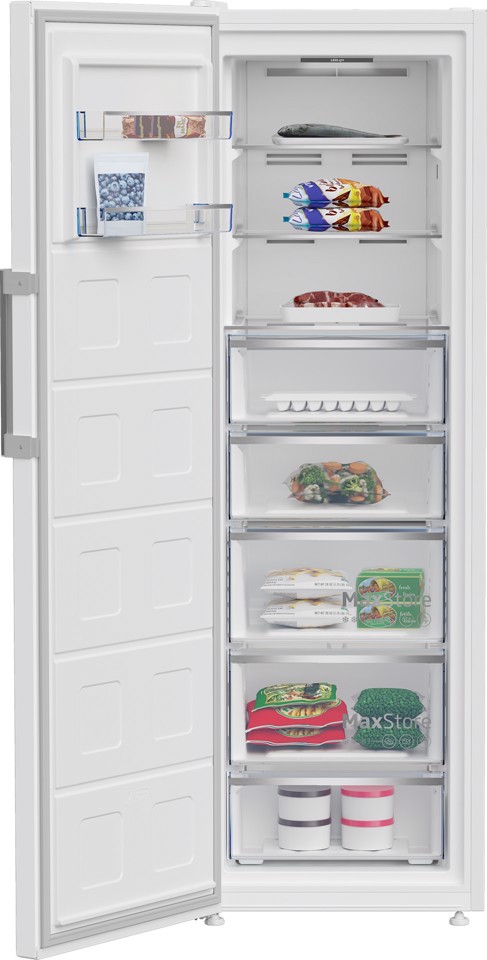 Beko B5RMFNE314W: Congelatore Verticale Beyond, Total No-Frost, 286 L, 59.5 cm