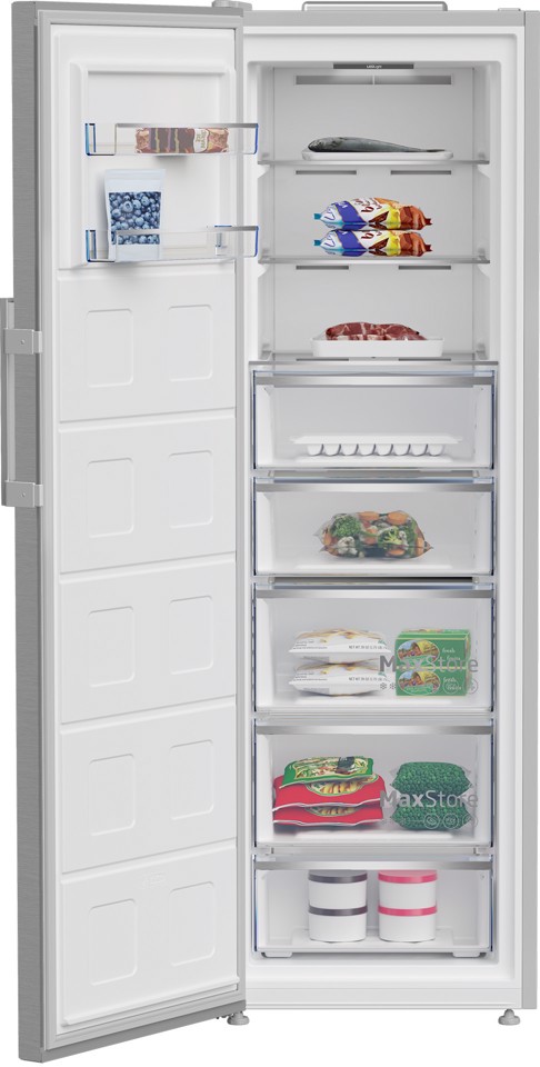 Beko B5RMFNE314X: Congelatore Verticale Beyond, Total No-Frost, 286 L, 59.5 cm