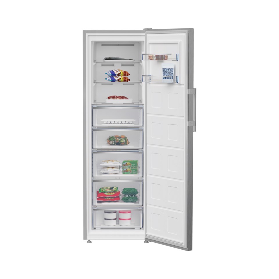 Beko B7RFNE315XP: Congelatore Verticale Beyond, Total No-Frost, 286 L, 59.5 cm