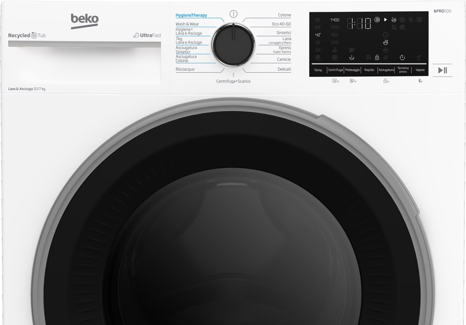 Beko BDT510744S lavasciuga Libera installazione Caricamento frontale Bianco D