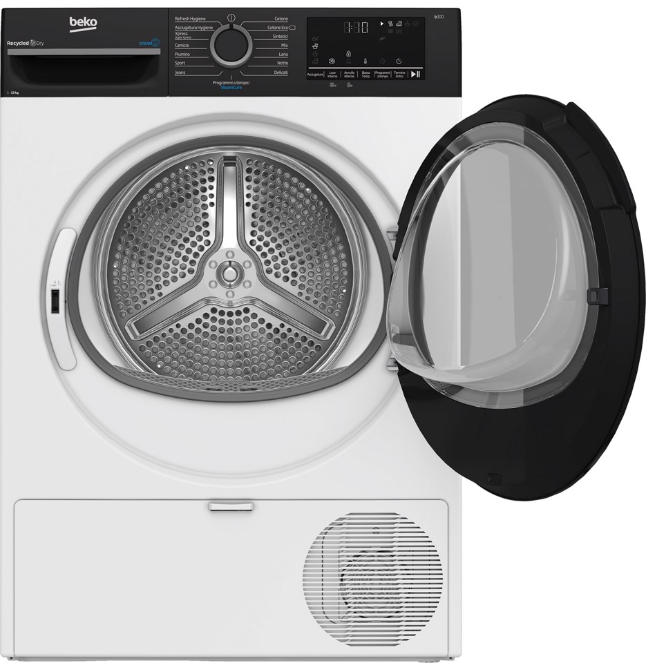 Beko BMGT4122SBI: Asciugatrice 12kg, classe E, motore inverter