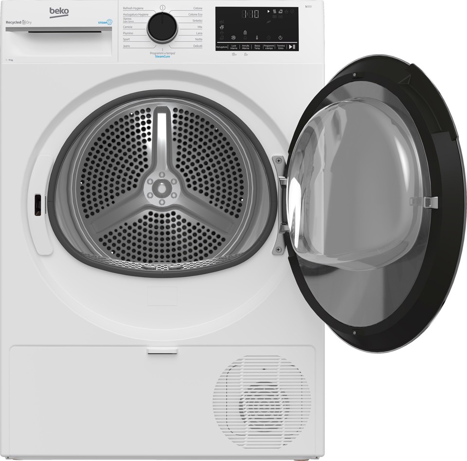 Beko BT113DBS: Asciugatrice 11kg, classe D a Pompa di Calore
