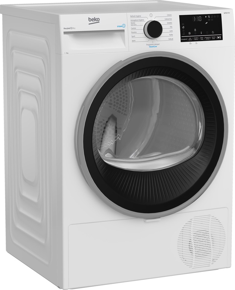 Beko BT95DBS: Asciugatrice 9kg, Classe B a Pompa di Calore