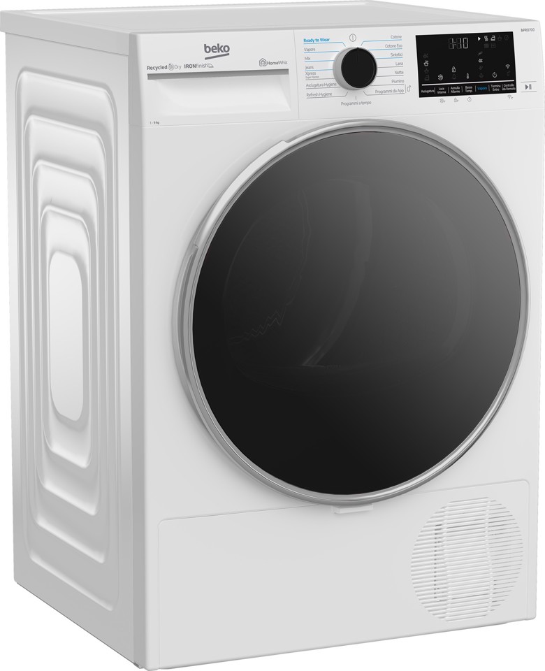 Beko BT96DBS: Asciugatrice 9kg, Classe A a Pompa di Calore