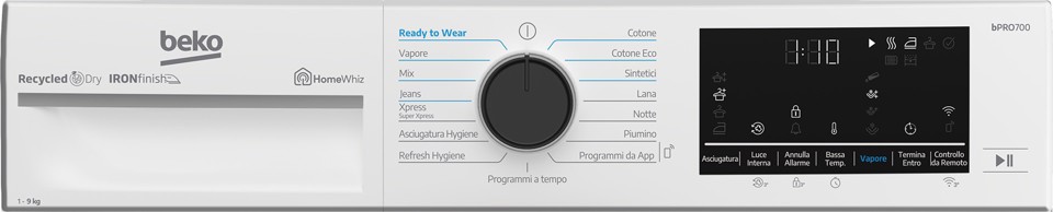 Beko BT96DBS: Asciugatrice 9kg, Classe A a Pompa di Calore