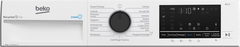 Beko BWGT394S lavatrice Caricamento frontale 9 kg 1400 Giri/min A Bianco