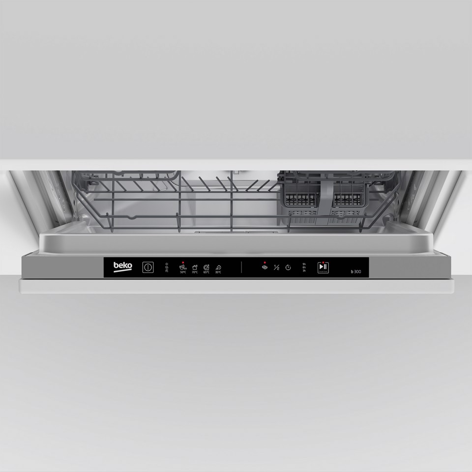Beko DIN34330: Lavastoviglie a Scomparsa Totale Classe D, 60 cm, 13 Coperti