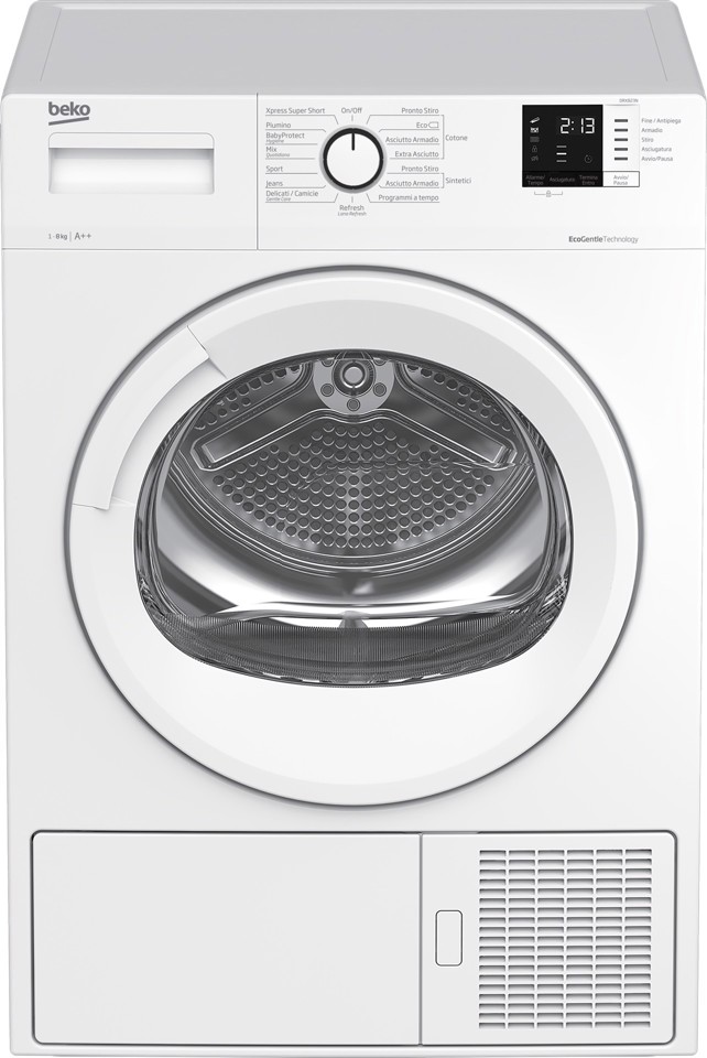 Beko DRX823N: Asciugatrice, 8 kg, a Pompa di Calore