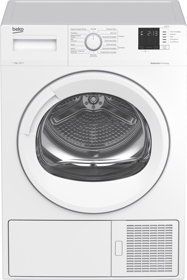Beko DRX823W: Asciugatrice 8kg, E