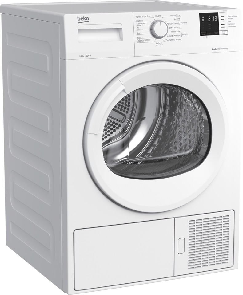 Beko DRX823W: Asciugatrice 8kg, E