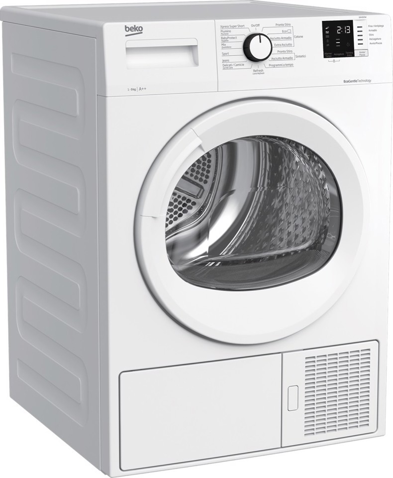 Beko DRX923W asciugatrice Libera installazione Caricamento frontale 9 kg Bianco