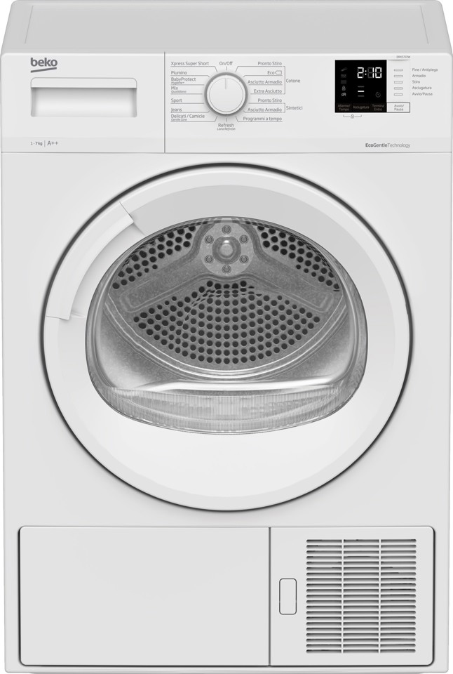 Beko DRXS722W asciugatrice Libera installazione Caricamento frontale 7 kg Bianco