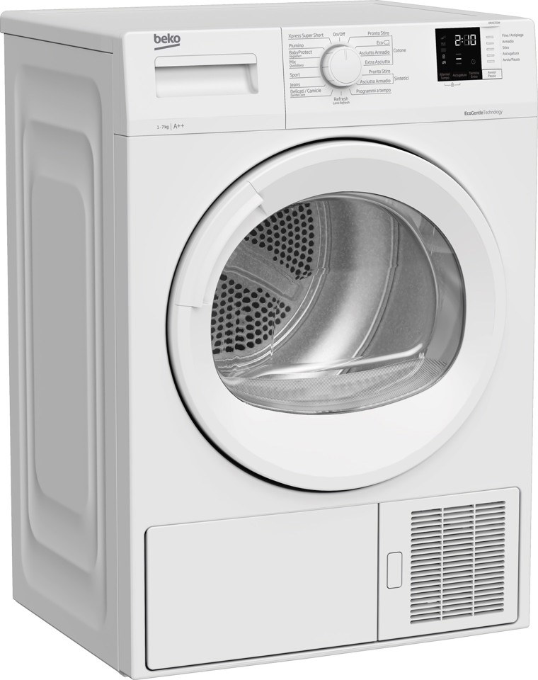 Beko DRXS722W asciugatrice Libera installazione Caricamento frontale 7 kg Bianco