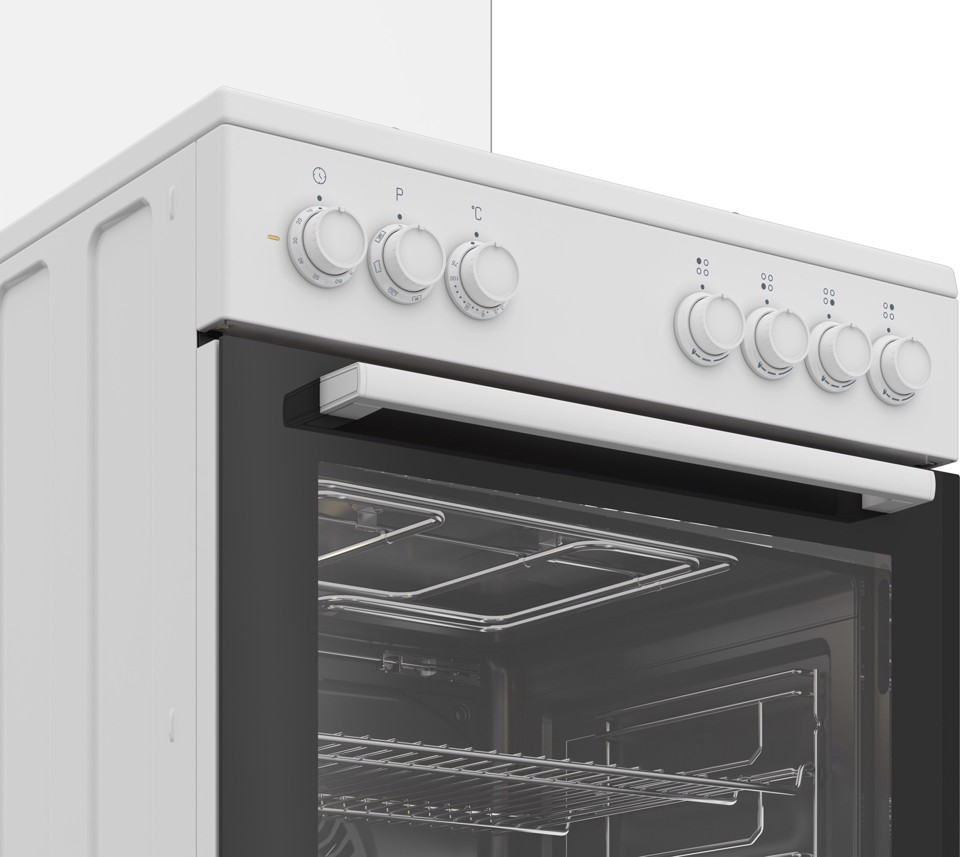 Beko FBE62011WC cucina A Elettrico Gas Bianco