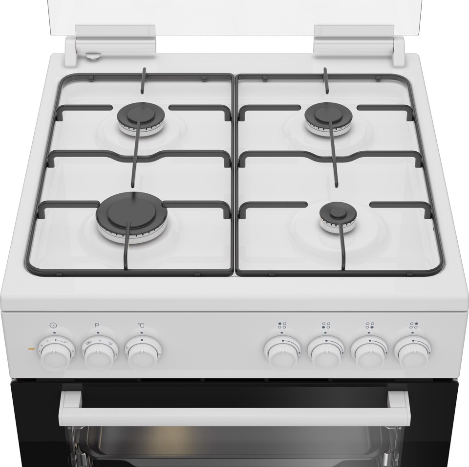 Beko FBE62011WC cucina A Elettrico Gas Bianco