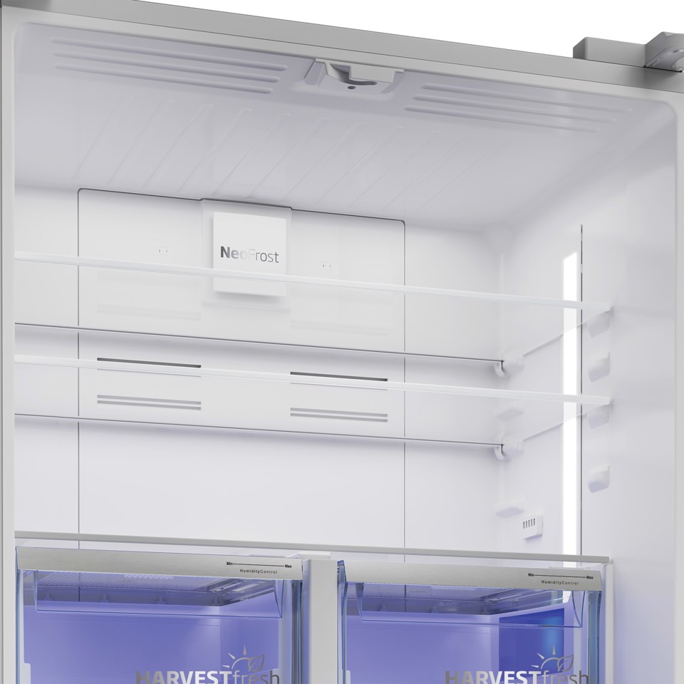 Beko GN1416240XPN frigorifero side-by-side Libera installazione 572 L E Acciaio inossidabile