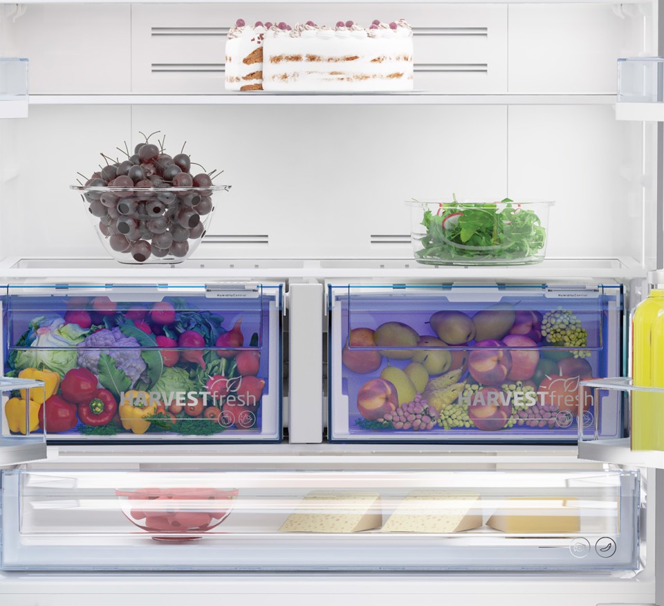 Beko GN1416240XPN frigorifero side-by-side Libera installazione 572 L E Acciaio inossidabile