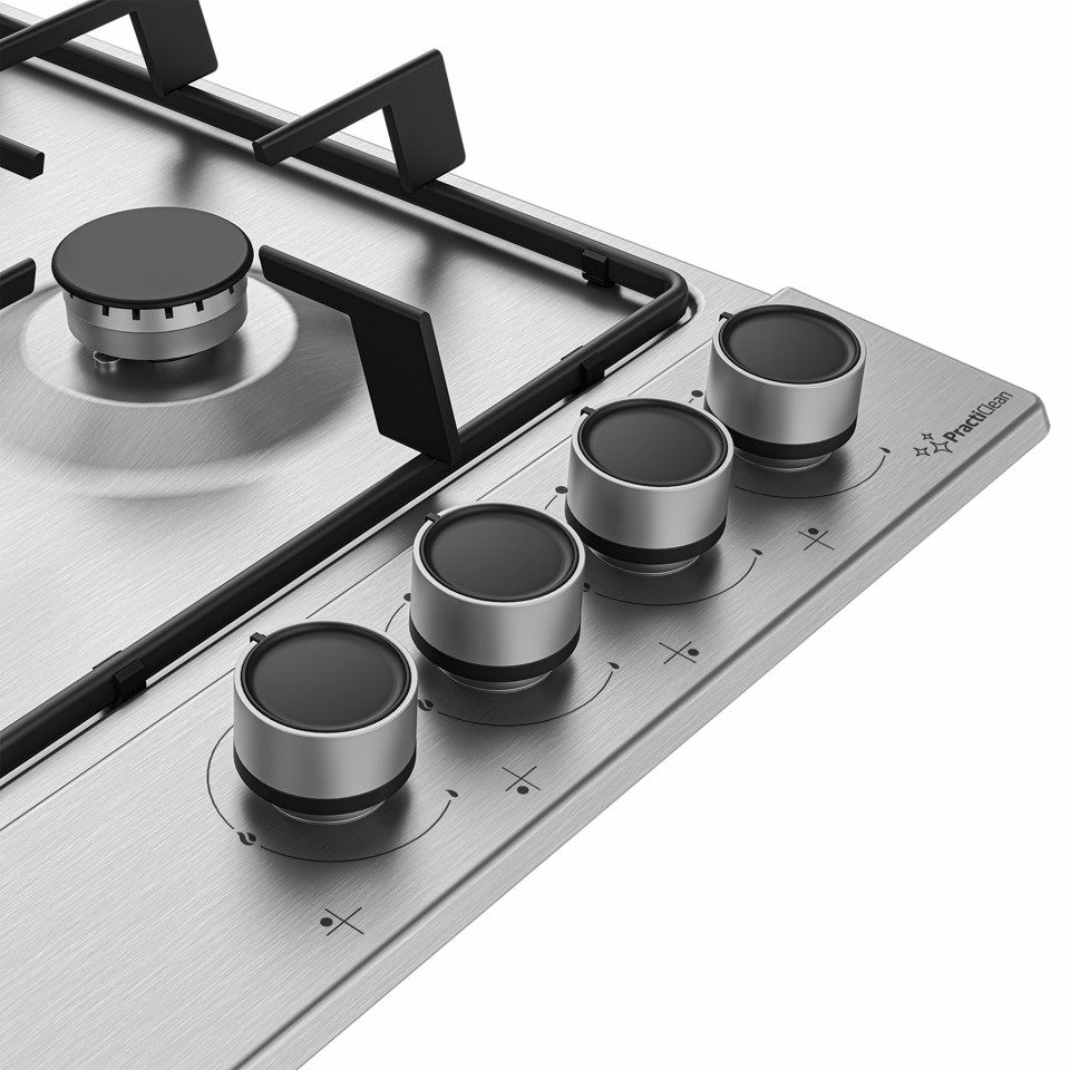 Beko HIAW64224SXE Acciaio inossidabile Da incasso 58 cm Gas 4 Fornello(i)