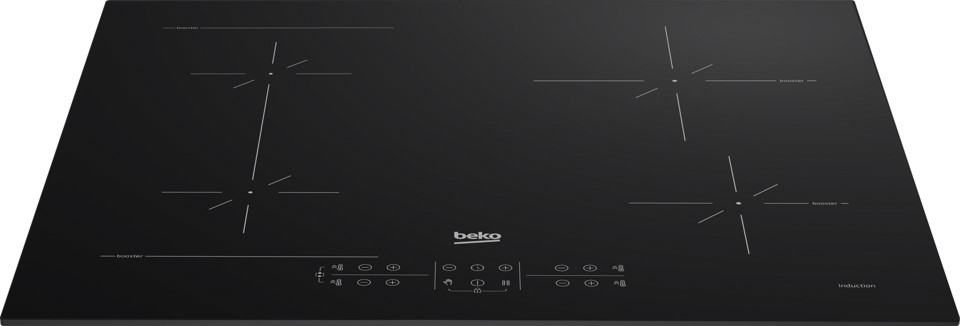 Beko HII64200SFMT: Piano a Induzione, 4 Zone con 1 Sezione IndyFlex, 60 cm