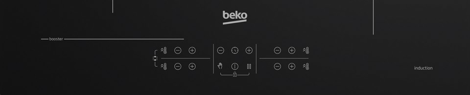 Beko HII64200SFMT: Piano a Induzione, 4 Zone con 1 Sezione IndyFlex, 60 cm