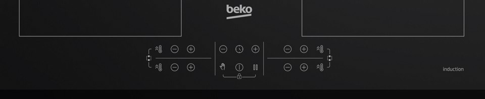 Beko HII64206F2MT: Piano a Induzione, 4 Zone con 2 Sezioni IndyFlex, 60 cm