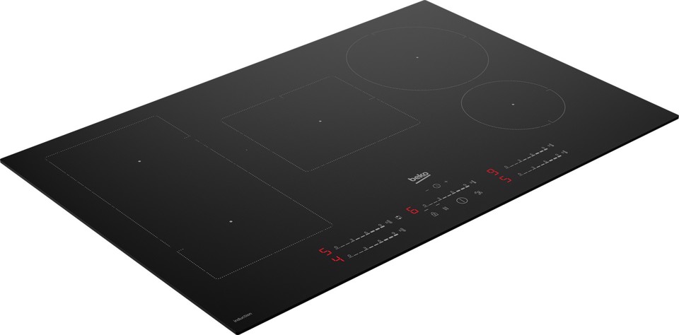 Beko HII85720UFT: Piano a Induzione, 5 Zone con 1 Sezione IndyFlex, 80 cm