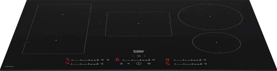 Beko HII85720UFT: Piano a Induzione, 5 Zone con 1 Sezione IndyFlex, 80 cm