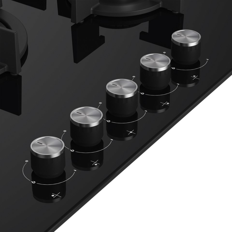 Beko HILW75222S Nero Da incasso 75 cm Gas 5 Fornello(i)
