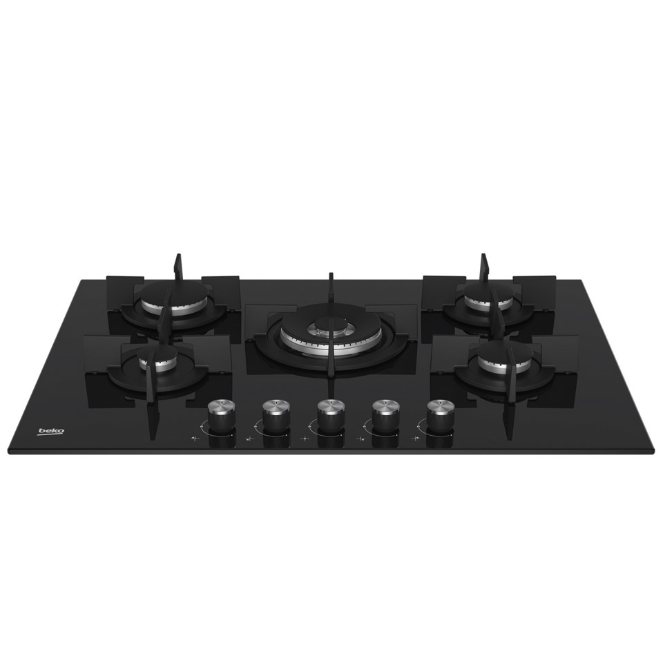 Beko HILW75222S Nero Da incasso 75 cm Gas 5 Fornello(i)